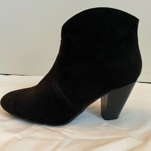 Report Black Suede Ankle Boots, Gently Used